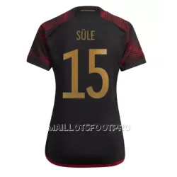 Maillot Allemagne Niklas Sule 15 Femme Extérieur Coupe du Monde 2022 Maillot Allemagne Niklas Sule 15 Femme Extérieur Coupe du Monde 2022