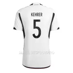 Maillot Allemagne Thilo Kehrer 5 Homme Domicile Coupe du Monde 2022