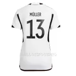 Maillot Allemagne Thomas Muller 13 Femme Domicile Coupe du Monde 2022