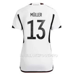 Maillot Allemagne Thomas Muller 13 Femme Domicile Coupe du Monde 2022 Maillot Allemagne Thomas Muller 13 Femme Domicile Coupe du Monde 2022