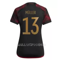 Maillot Allemagne Thomas Muller 13 Femme Extérieur Coupe du Monde 2022 Maillot Allemagne Thomas Muller 13 Femme Extérieur Coupe du Monde 2022