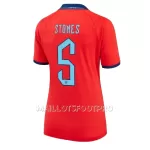 Maillot Angleterre John Stones 5 Femme Extérieur Coupe du Monde 2022