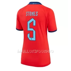 Maillot Angleterre John Stones 5 Femme Extérieur Coupe du Monde 2022 Maillot Angleterre John Stones 5 Femme Extérieur Coupe du Monde 2022
