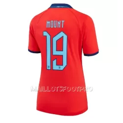 Maillot Angleterre Mason Mount 19 Femme Extérieur Coupe du Monde 2022 Maillot Angleterre Mason Mount 19 Femme Extérieur Coupe du Monde 2022
