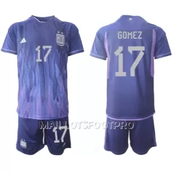 Maillot Argentine Alejandro Gomez 17 Enfant Extérieur Coupe du Monde 2022 Maillot Argentine Alejandro Gomez 17 Enfant Extérieur Coupe du Monde 2022