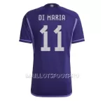Maillot Argentine Angel Di Maria 11 Homme Extérieur Coupe du Monde 2022