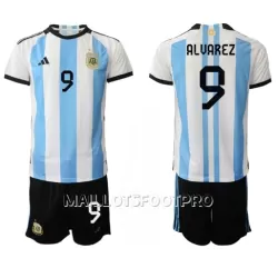 Maillot Argentine Julian Alvarez 9 Enfant Domicile Coupe du Monde 2022 Maillot Argentine Julian Alvarez 9 Enfant Domicile Coupe du Monde 2022
