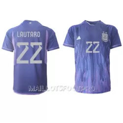 Maillot Argentine Lautaro Martinez 22 Homme Extérieur Coupe du Monde 2022 Maillot Argentine Lautaro Martinez 22 Homme Extérieur Coupe du Monde 2022