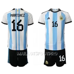 Maillot Argentine Lisandro Martinez 16 Enfant Domicile Coupe du Monde 2022 Maillot Argentine Lisandro Martinez 16 Enfant Domicile Coupe du Monde 2022