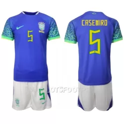 Maillot Brésil Casemiro 5 Enfant Extérieur Coupe du Monde 2022 Maillot Brésil Casemiro 5 Enfant Extérieur Coupe du Monde 2022