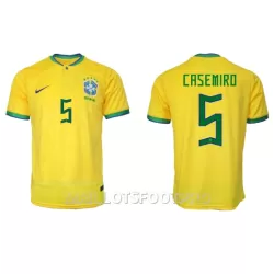 Maillot Brésil Casemiro 5 Homme Domicile Coupe du Monde 2022 Maillot Brésil Casemiro 5 Homme Domicile Coupe du Monde 2022