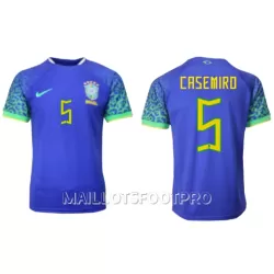 Maillot Brésil Casemiro 5 Homme Extérieur Coupe du Monde 2022 Maillot Brésil Casemiro 5 Homme Extérieur Coupe du Monde 2022
