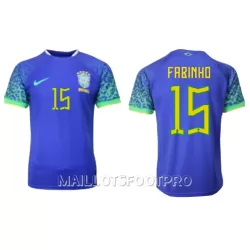 Maillot Brésil Fabinho 15 Homme Extérieur Coupe du Monde 2022 Maillot Brésil Fabinho 15 Homme Extérieur Coupe du Monde 2022