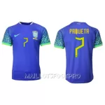 Maillot Brésil Lucas Paqueta 7 Homme Extérieur Coupe du Monde 2022