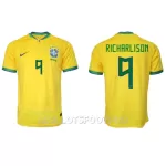 Maillot Brésil Richarlison 9 Homme Domicile Coupe du Monde 2022