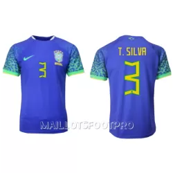 Maillot Brésil Thiago Silva 3 Homme Extérieur Coupe du Monde 2022 Maillot Brésil Thiago Silva 3 Homme Extérieur Coupe du Monde 2022