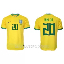 Maillot Brésil Vini JR 20 Homme Domicile Coupe du Monde 2022 Maillot Brésil Vini JR 20 Homme Domicile Coupe du Monde 2022