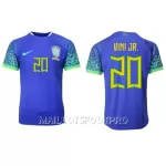 Maillot Brésil Vini JR 20 Homme Extérieur Coupe du Monde 2022
