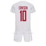 Maillot Danemark Christian Eriksen 10 Enfant Extérieur Coupe du Monde 2022