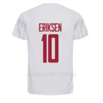 Maillot Danemark Christian Eriksen 10 Homme Extérieur Coupe du Monde 2022