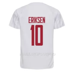 Maillot Danemark Christian Eriksen 10 Homme Extérieur Coupe du Monde 2022 Maillot Danemark Christian Eriksen 10 Homme Extérieur Coupe du Monde 2022