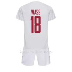 Maillot Danemark Daniel Wass 18 Enfant Extérieur Coupe du Monde 2022 Maillot Danemark Daniel Wass 18 Enfant Extérieur Coupe du Monde 2022