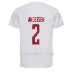 Maillot Danemark Joachim Andersen 2 Homme Extérieur Coupe du Monde 2022