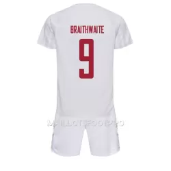 Maillot Danemark Martin Braithwaite 9 Enfant Extérieur Coupe du Monde 2022 Maillot Danemark Martin Braithwaite 9 Enfant Extérieur Coupe du Monde 2022