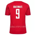 Maillot Danemark Martin Braithwaite 9 Homme Domicile Coupe du Monde 2022