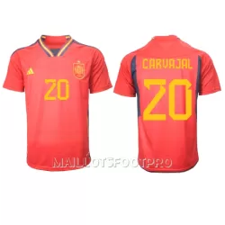 Maillot Espagne Daniel Carvajal 20 Homme Domicile Coupe du Monde 2022 Maillot Espagne Daniel Carvajal 20 Homme Domicile Coupe du Monde 2022