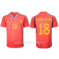 Maillot Espagne Jordi Alba 18 Homme Domicile Coupe du Monde 2022 Maillot Espagne Jordi Alba 18 Homme Domicile Coupe du Monde 2022