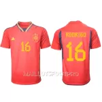 Maillot Espagne Rodri Hernandez 16 Homme Domicile Coupe du Monde 2022