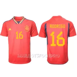 Maillot Espagne Rodri Hernandez 16 Homme Domicile Coupe du Monde 2022 Maillot Espagne Rodri Hernandez 16 Homme Domicile Coupe du Monde 2022