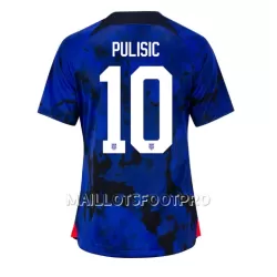 Maillot États-Unis Christian Pulisic 10 Femme Extérieur Coupe du Monde 2022 Maillot États-Unis Christian Pulisic 10 Femme Extérieur Coupe du Monde 2022