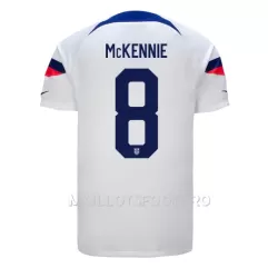 Maillot États-Unis Weston McKennie 8 Homme Domicile Coupe du Monde 2022 Maillot États-Unis Weston McKennie 8 Homme Domicile Coupe du Monde 2022