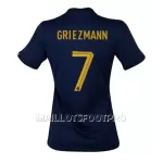 Maillot France Antoine Griezmann 7 Femme Domicile Coupe du Monde 2022