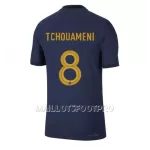 Maillot France Aurelien Tchouameni 8 Homme Domicile Coupe du Monde 2022