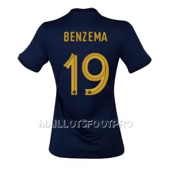 Maillot France Karim Benzema 19 Femme Domicile Coupe du Monde 2022 Maillot France Karim Benzema 19 Femme Domicile Coupe du Monde 2022