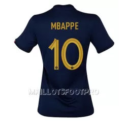 Maillot France Kylian Mbappé 10 Femme Domicile Coupe du Monde 2022 Maillot France Kylian Mbappé 10 Femme Domicile Coupe du Monde 2022