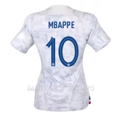Maillot France Kylian Mbappé 10 Femme Extérieur Coupe du Monde 2022 Maillot France Kylian Mbappé 10 Femme Extérieur Coupe du Monde 2022