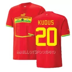 Maillot Ghana Mohammed Kudus 20 Homme Extérieur Coupe du Monde 2022 Maillot Ghana Mohammed Kudus 20 Homme Extérieur Coupe du Monde 2022