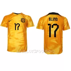 Maillot Pays-Bas Daley Blind 17 Homme Domicile Coupe du Monde 2022 Maillot Pays-Bas Daley Blind 17 Homme Domicile Coupe du Monde 2022