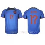 Maillot Pays-Bas Daley Blind 17 Homme Extérieur Coupe du Monde 2022