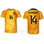 Maillot Pays-Bas Davy Klaassen 14 Homme Domicile Coupe du Monde 2022