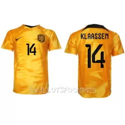 Maillot Pays-Bas Davy Klaassen 14 Homme Domicile Coupe du Monde 2022 Maillot Pays-Bas Davy Klaassen 14 Homme Domicile Coupe du Monde 2022