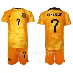 Maillot Pays-Bas Steven Bergwijn 7 Enfant Domicile Coupe du Monde 2022 Maillot Pays-Bas Steven Bergwijn 7 Enfant Domicile Coupe du Monde 2022