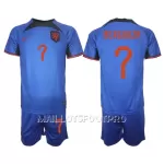 Maillot Pays-Bas Steven Bergwijn 7 Enfant Extérieur Coupe du Monde 2022