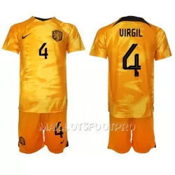 Maillot Pays-Bas Virgil van Dijk 4 Enfant Domicile Coupe du Monde 2022 Maillot Pays-Bas Virgil van Dijk 4 Enfant Domicile Coupe du Monde 2022