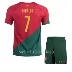 Maillot Portugal Cristiano Ronaldo 7 Enfant Domicile Coupe du Monde 2022 Maillot Portugal Cristiano Ronaldo 7 Enfant Domicile Coupe du Monde 2022