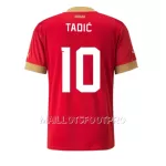 Maillot Serbie Dusan Tadic 10 Homme Domicile Coupe du Monde 2022